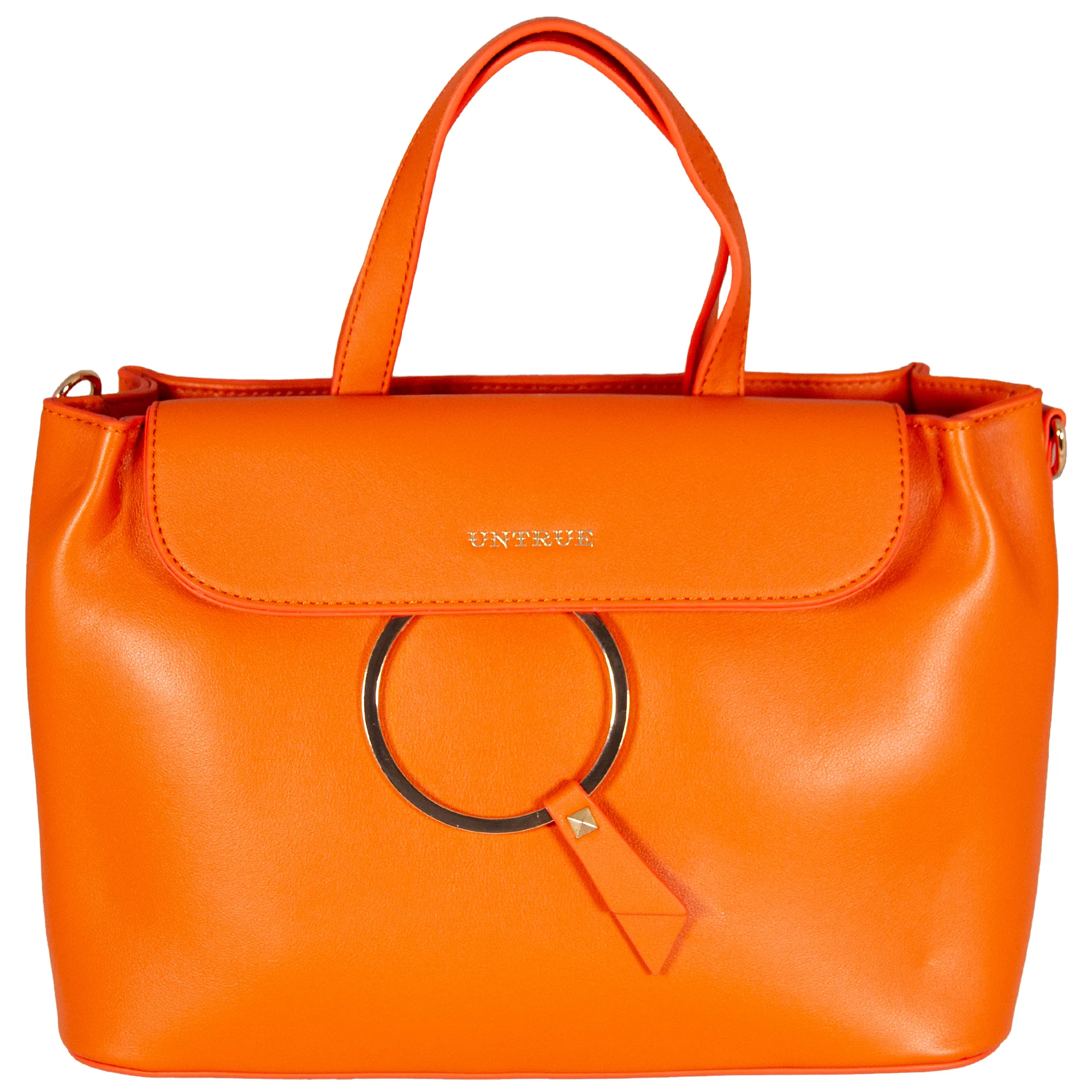 Z5B2 Women’s Charm Handbag - Orange