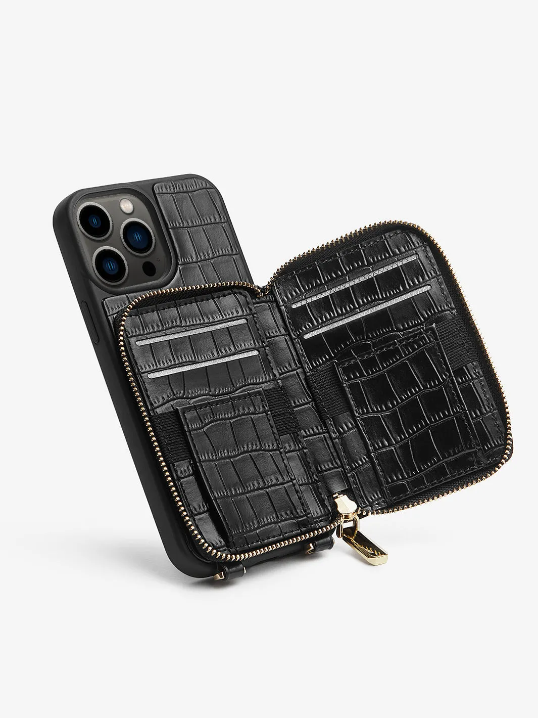 ZipPouch- Crocodile Wallet Phone Case