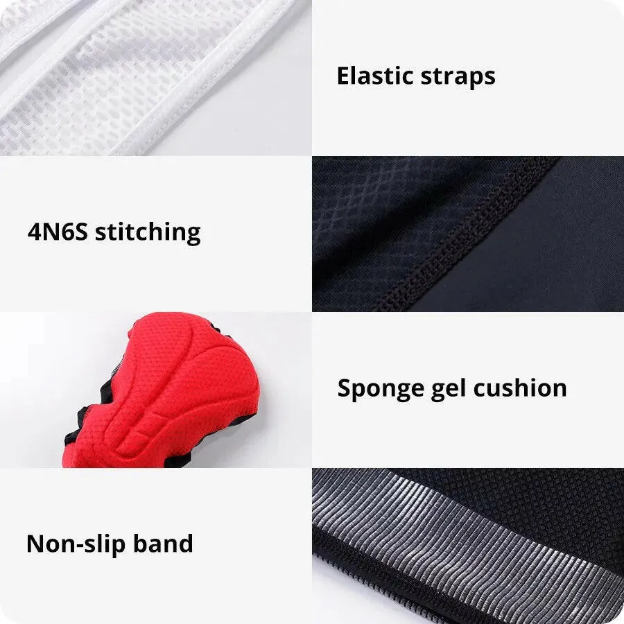 ZRSE Men Cycling Bib Shorts MTB Bicycle Clothing Man Bike Braces Tights Outfit Gel Pad Lycra Clothes